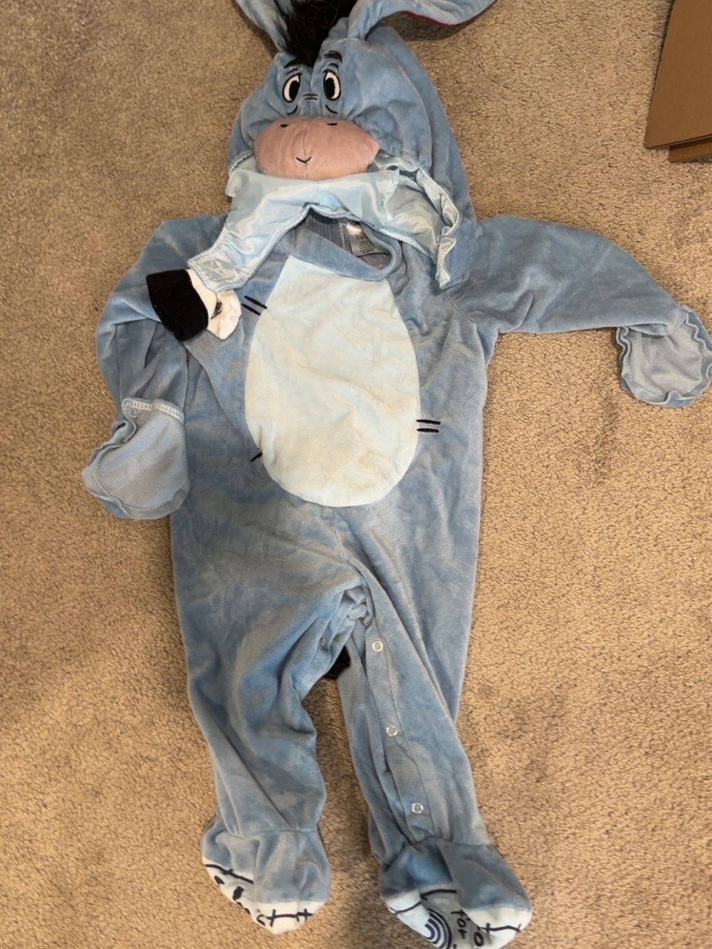Eeyore-Inspired Baby Onesie